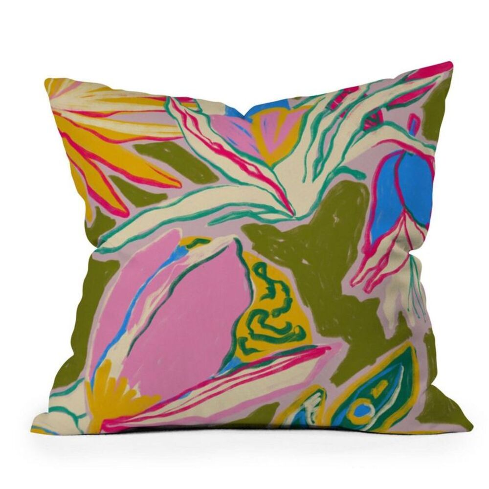 Open Box - Deny Designs - 20"x20" Oversize Sandrapoliakov Tropica Green